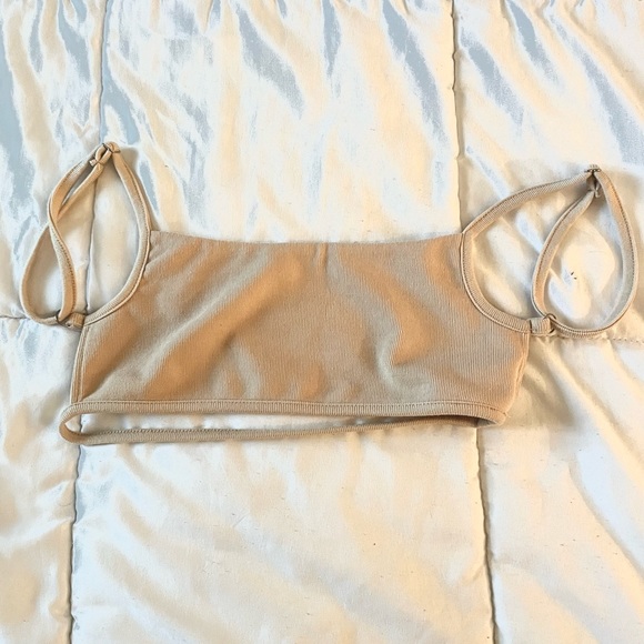 Beige Crop Top/Bandeau - Picture 1 of 1